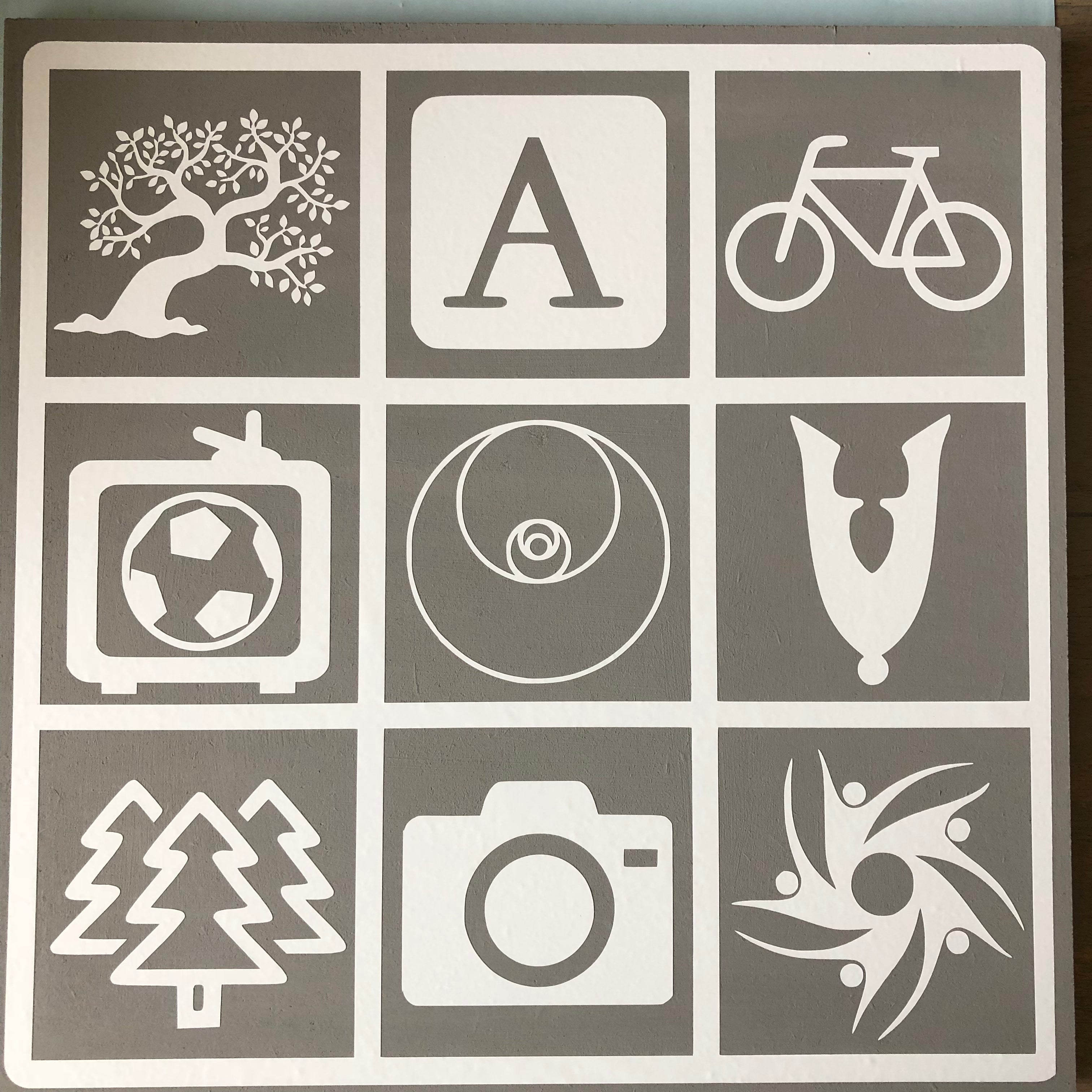 Birth plate 30x30cm