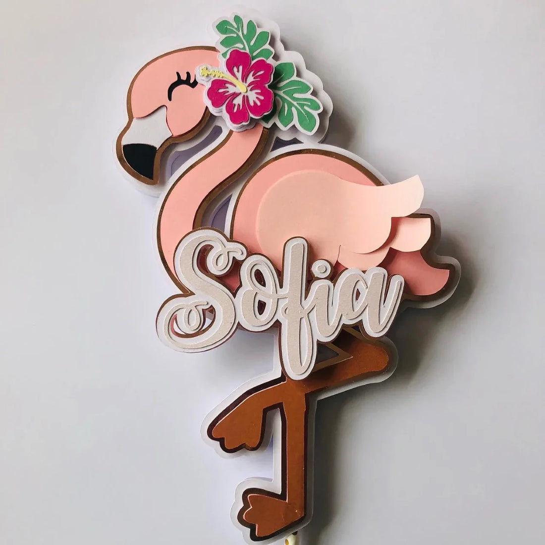 Taart Topper Flamingo