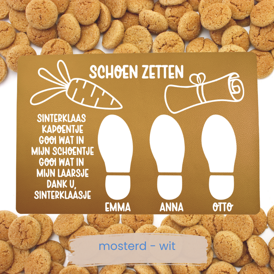 Schoen Zet Mat met namen