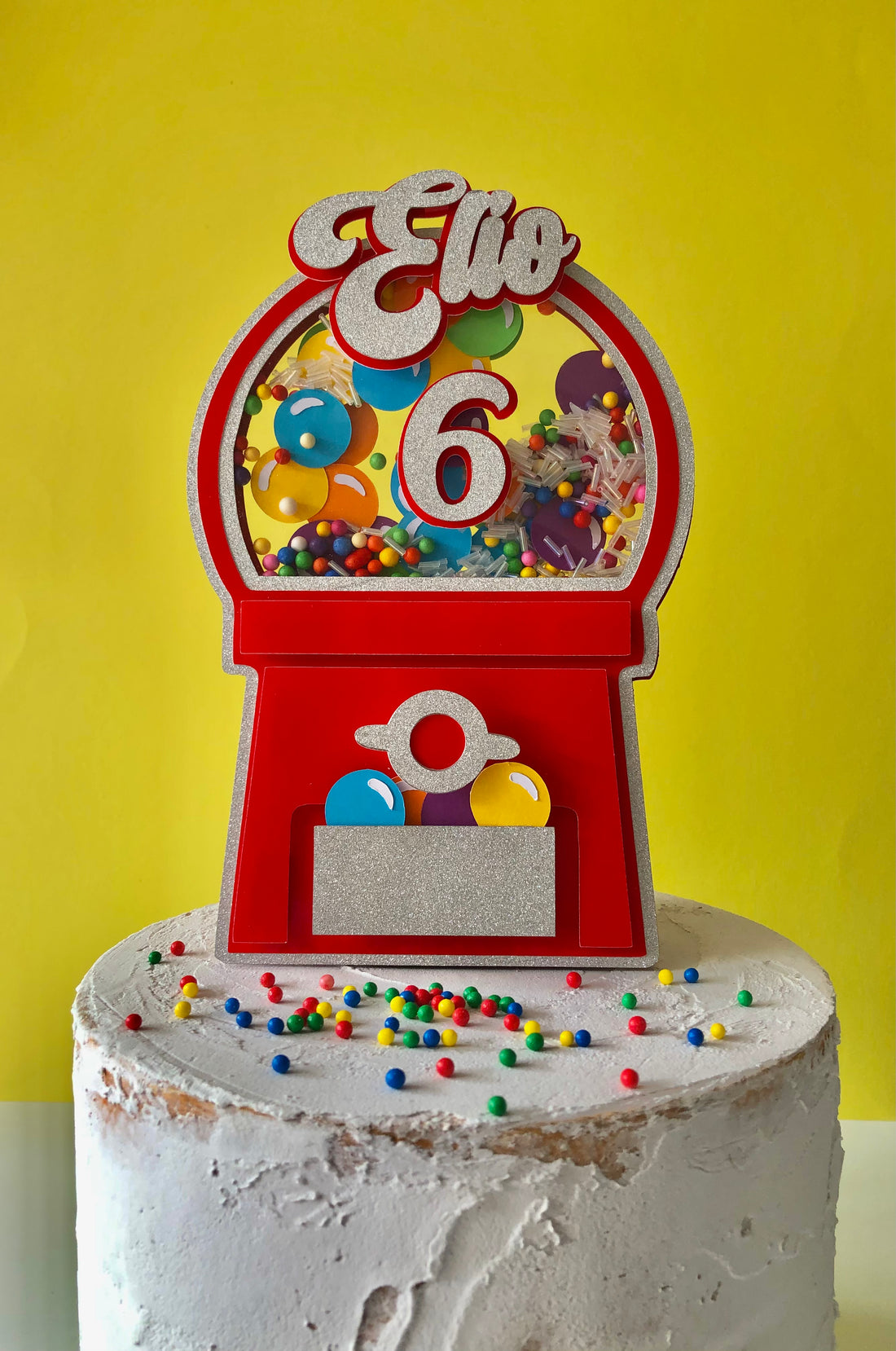 Taart Topper Kauwgombal