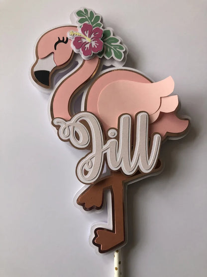Cake Topper Flamingo